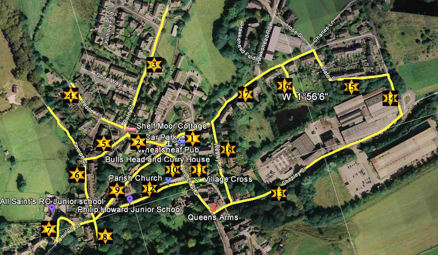 Old Glossop Heritage Trail Map